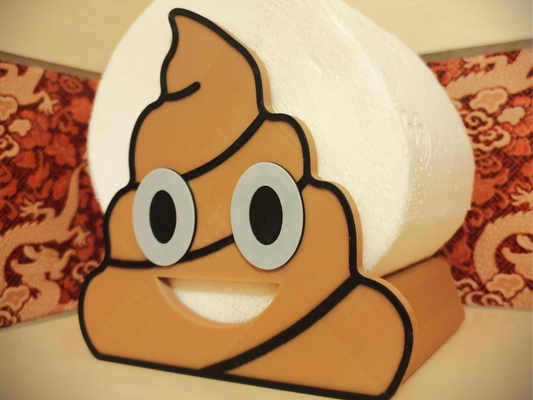 Poop Emoji Toilet Paper Stand Holder