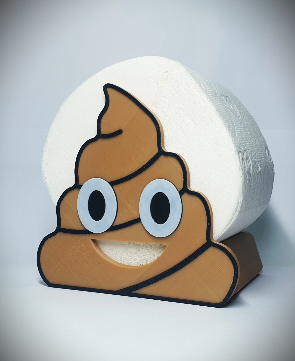 Poop Emoji Toilet Paper Stand Holder