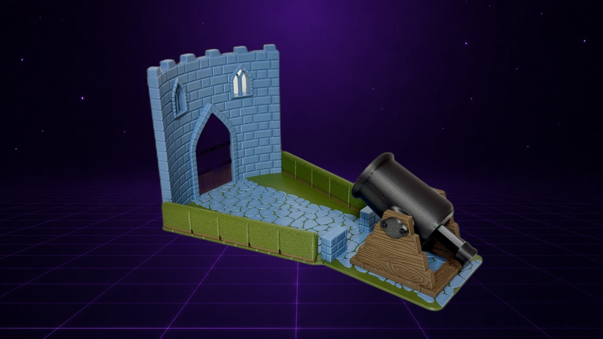 Dice Cannon & Castle Wall Scene hero slide