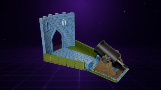 Dice Cannon & Castle Wall Scene hero slide