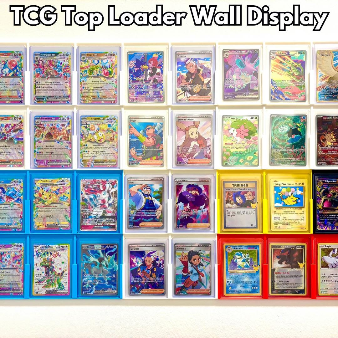 TCG Top Loader Wall Display mounted