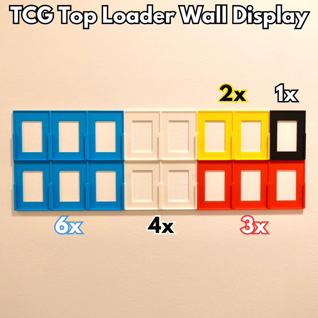 TCG Top Loader Wall Display with card
