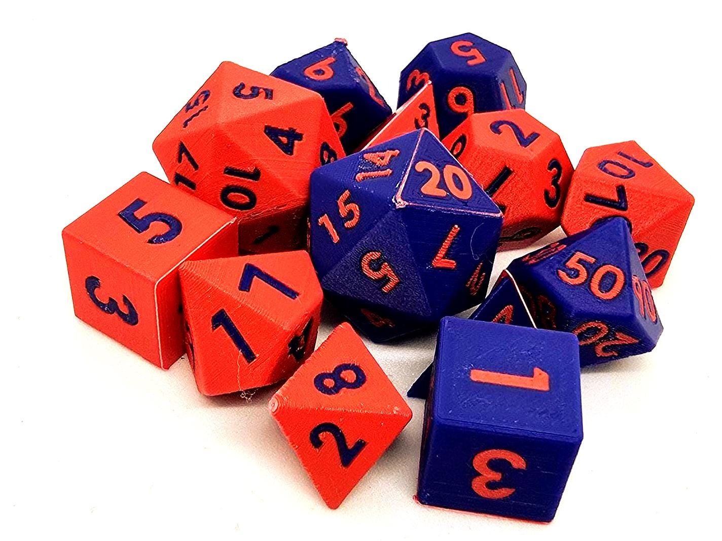 Dual Color Dice Set (x7 Dices)