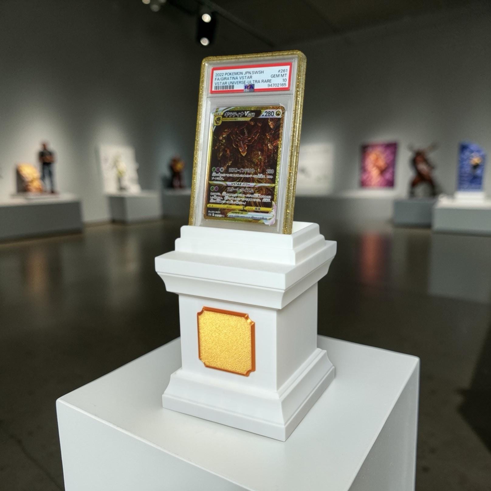 Slab Pedestal graded card display stand