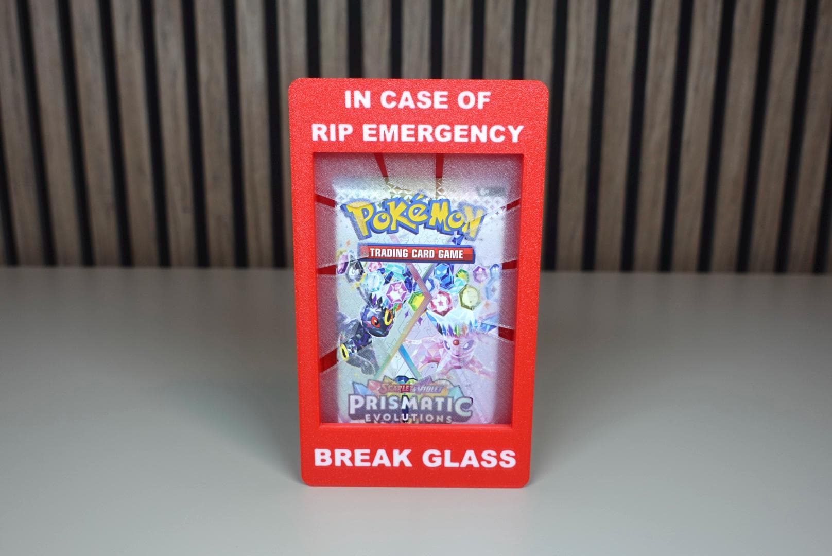 Rip Emergency display mounted on wall