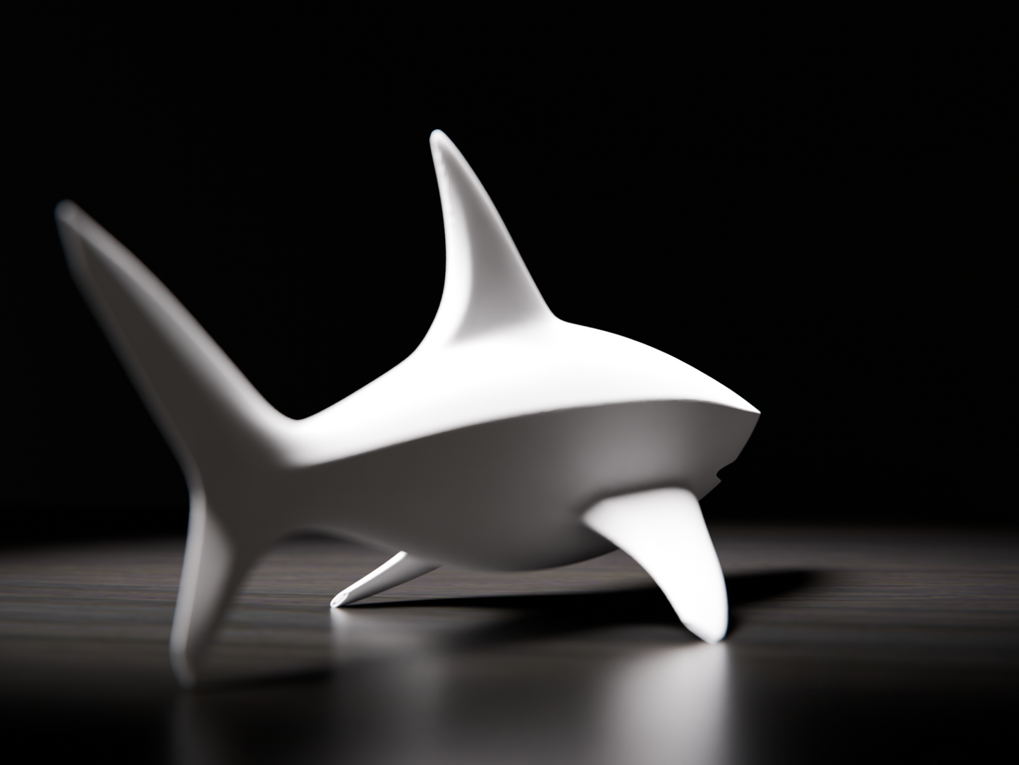 Shark Desktop Statue