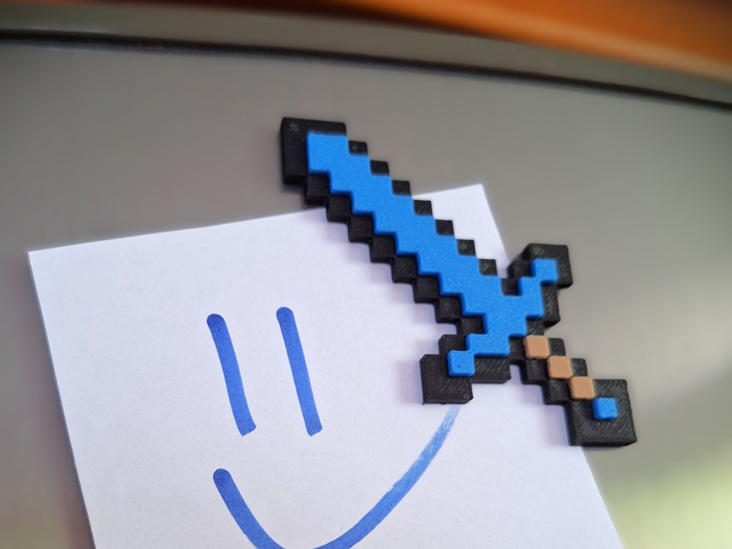 Minecraft Sword Magnet – 3D Printed
