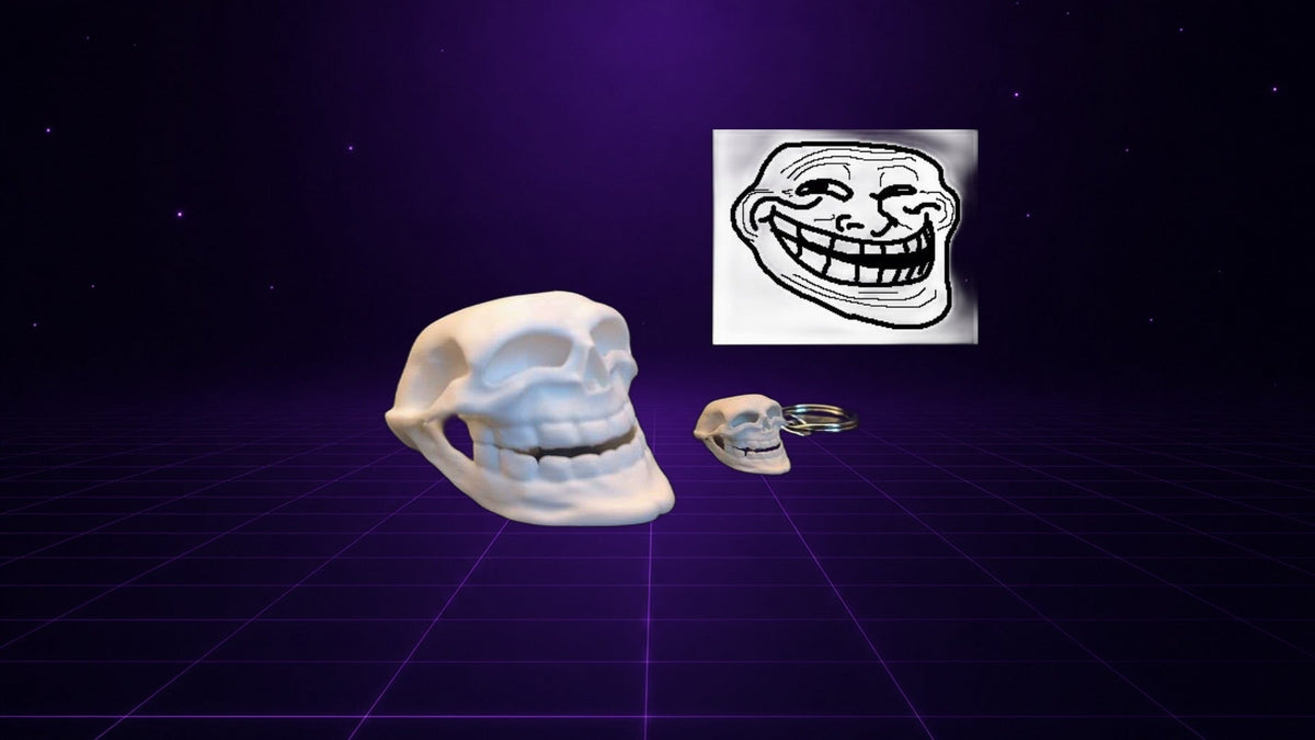 Troll Face Skull